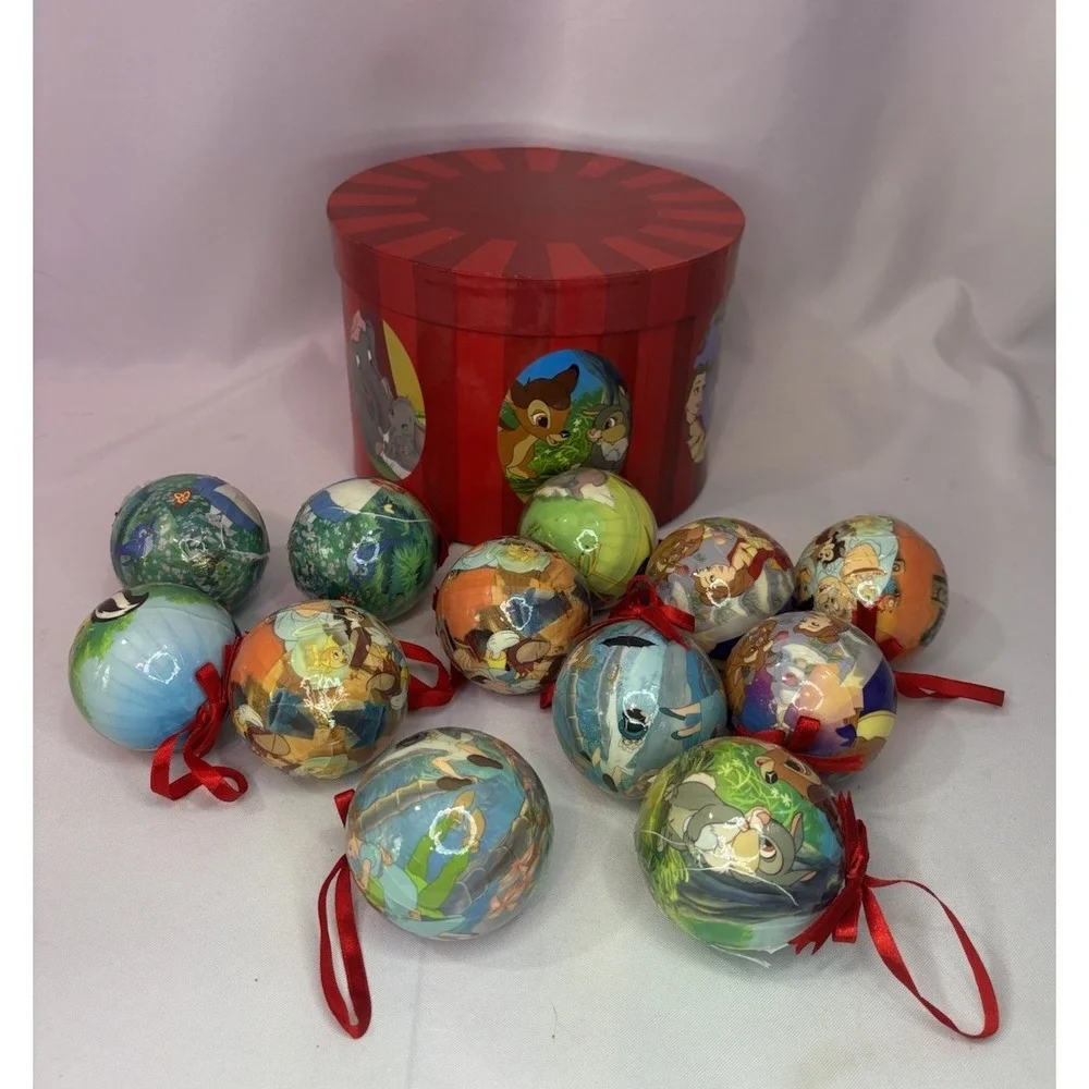 1999 Disney Ornaments A Christmas To Remember Set 12 Includes Original Box